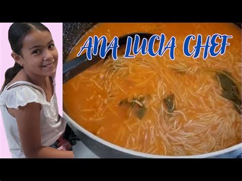 Ana Luc A Chef Sopita De Fideo Mi Hija Tambi N Cocina Y Cada Vez Lo