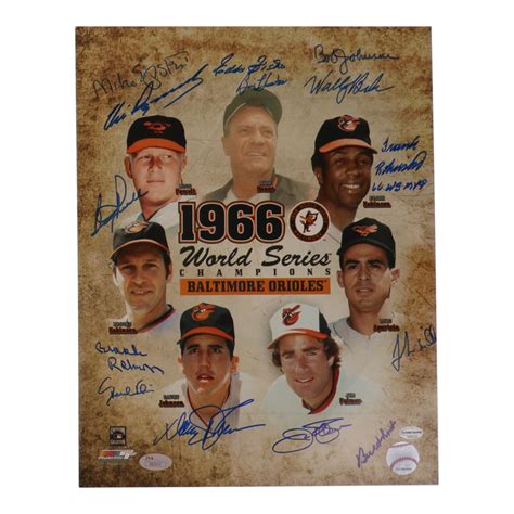 Orioles World Series Champions X Photo Signed By With