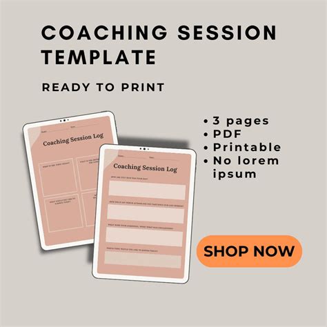 Coaching Session Template For Coaching Template For Executive Coaching