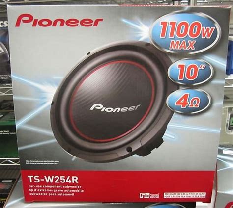 Pioneer Ts W254r 10 Inch Component Subwoofer With 1100 Watts Max Power