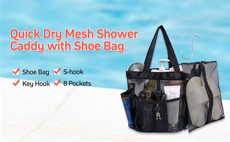 Amazon Lethmik Mesh Shower Caddy Large Hanging Portable Tote Bag