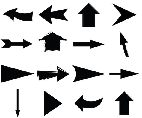 Premium Vector Arrows Big Black Set Icons Arrow Icon Arrow Vector