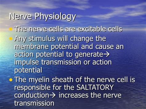 Lecture 7 Physiology Of The Nervous System Physiology Lecture