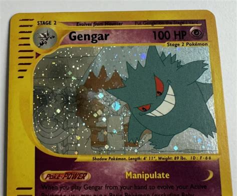 Pok Mon Gengar H H Eng Holo Rare Skyridge Eur Picclick De