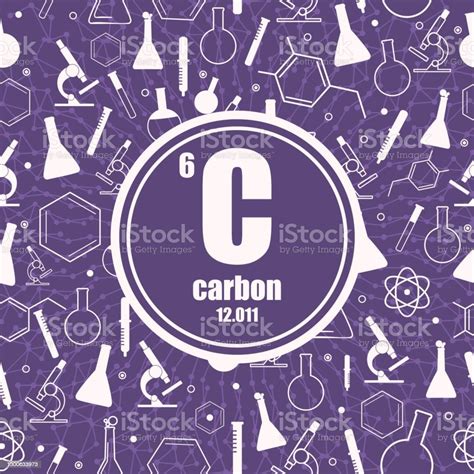 Carbon Chemical Element Stock Illustration - Download Image Now - Atom, Biochemistry, Biology ...