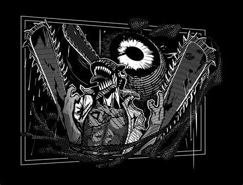 Иллюстрация Человек-бензопила в стиле 2d, комикс | Illustrators.ru