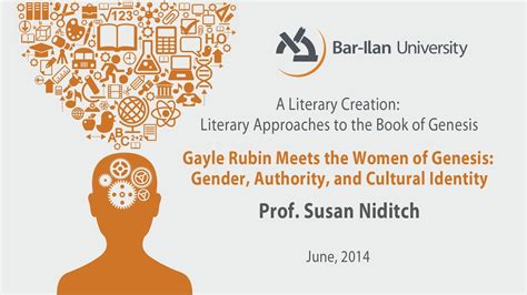 Gayle Rubin Meets The Women Of Genesis Prof Susan Niditch Youtube