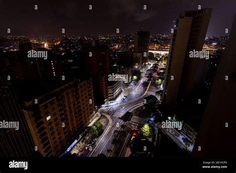 Lightning Strikes In Downtown Of Belo Horizonte In Brazil During A