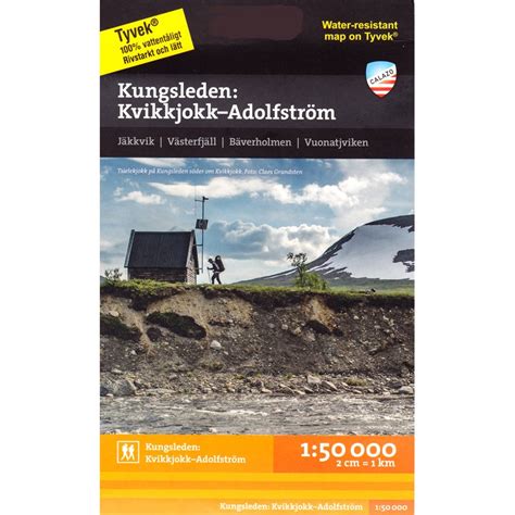 Wanderkarte Schweden Kvikkjokk Adolfström Kungsleden 1 50 000 Calazo