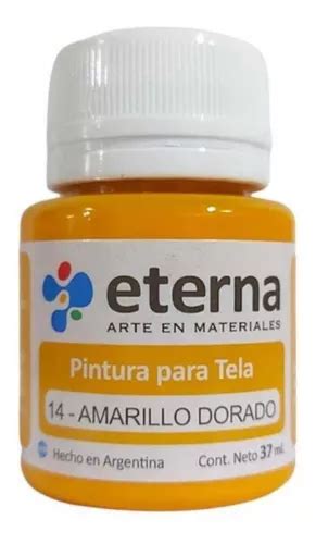 Pinturas Para Tela 37 Ml Eterna En La Plata Color Del Óleo 14 Amarillo