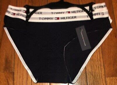 Tommy Hilfiger Womens Bikini Panties 2pr Size Medium Spell Out Thick Band NWT EBay