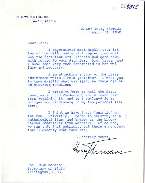 Harry S Truman Responds To Mccarthy 1950 Gilder Lehrman Institute