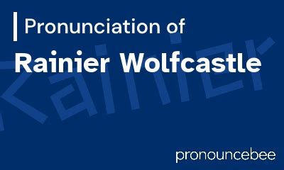 how to pronounce rainier