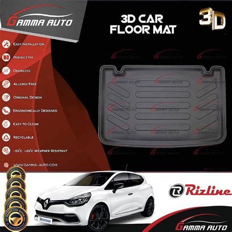 Tapis Coffre Sur Mesure Gamma Auto PVC Renault Clio 4 2012 2019