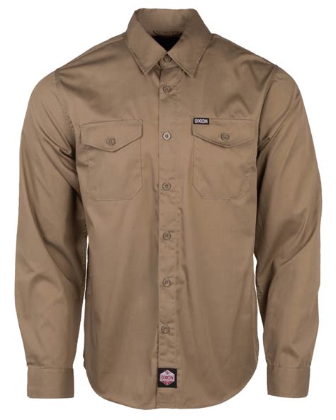 Workforce Long Sleeve Work Shirt Khaki Dixxon Flannel Co