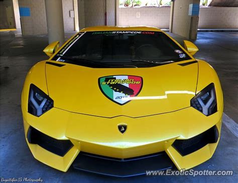 Lamborghini Aventador Spotted In Monterey California On 08 18 2013