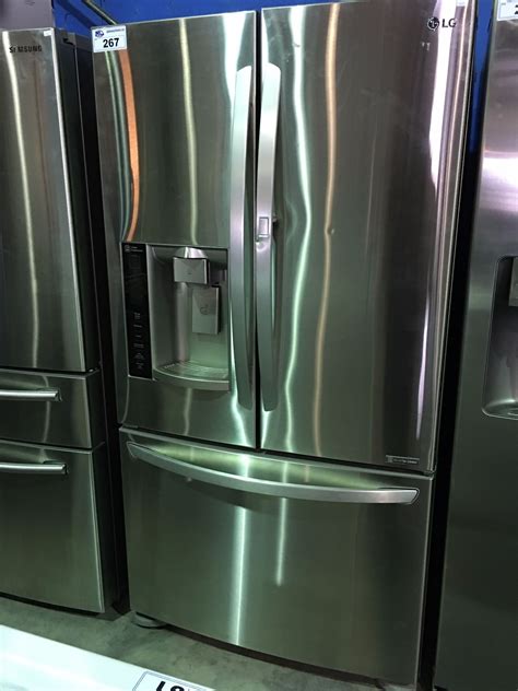 Lg Inverter Linear 3 Door Stainless Steel Refrigerator With Ice And Water Dispenser