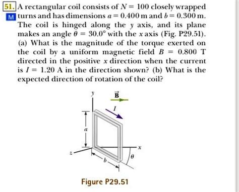 Solved Rectangular Coil Consists Of N Closely Wrapped Luths And