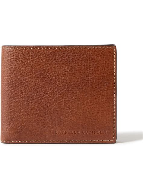 BRUNELLO CUCINELLI Full Grain Leather Billfold Wallet Brunello Cucinelli