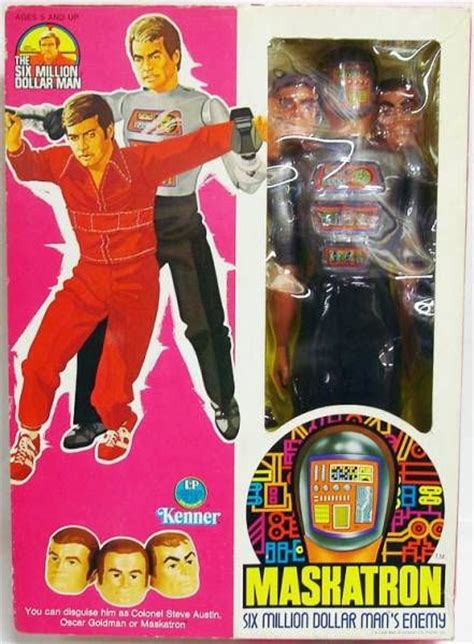 The Six Million Dollar Man Doll Maskatron Mint In Box Kenner