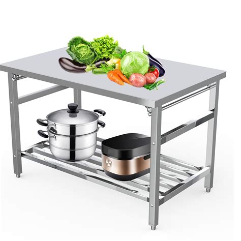 Homhougo Stainless Steel Work Tables | Wayfair