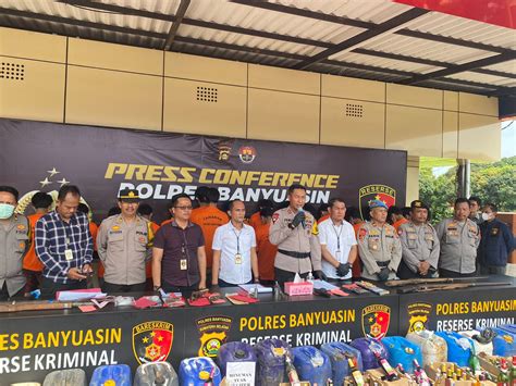 Polres Banyuasin Operasi Pekat Ii 2023 Berhasil Ungkap Ragam Kasus