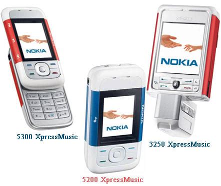 Nokia 5300 XpressMusic, 5200 XpressMusic, 3250 XpressMusic - the ...