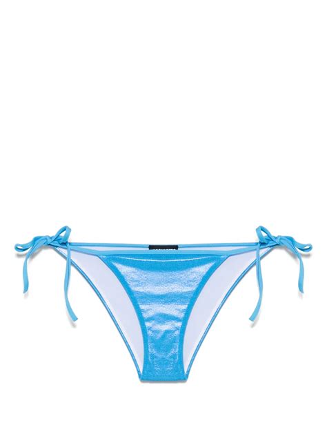 DSQUARED Logo Lettering Bikini Bottoms Blue FARFETCH