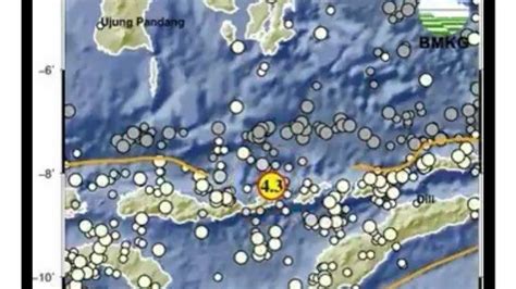 Pukul Wib Terjadi Di Ntt Tercatat Bmkg Gempa Bumi Magnitudo