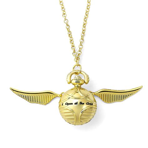 Harry Potter Golden Snitch Necklace With Watch Elbenwald