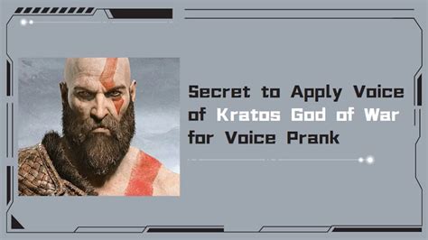 Change Your Voice with Kratos AI Voice Changer Technology