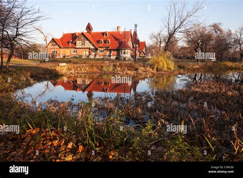 Humboldt Park In Chicago During Fall Stock Photo Alamy