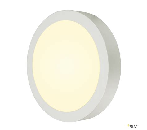 Applique Et Plafonnier Intérieur Slv Senser 24 Rond Blanc Mat LED