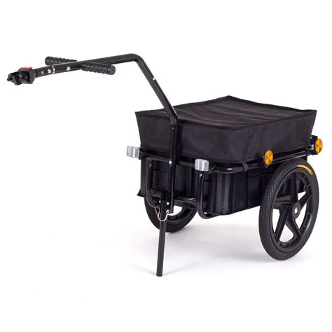 SAMAX Cargo Bike Trailer Transport With Cover And Box Bicycle Cargo