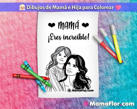 Dibujos de Mamá e hija para Colorear en 2024 Dibujos Madre e hija