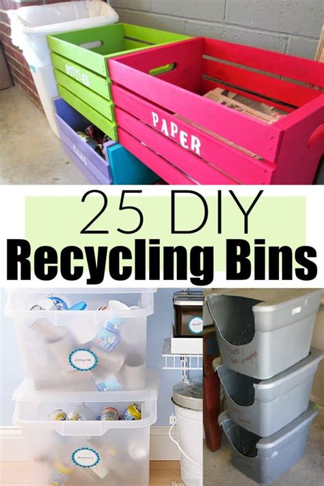 25 DIY Recyling Bins That You Can Make Today - Stylish & Useful Ideas!