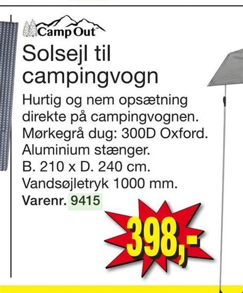 Solsejl Til Campingvogn Tilbud Hos Harald Nyborg