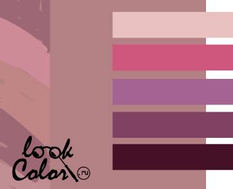 Цвет пепел розы (mauve) и сочетание с ним | LOOKCOLOR