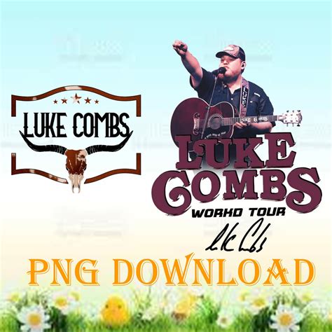 Luke Combs World Tour 2023 PNG Fileretro Combs Bull Skull Etsy Australia