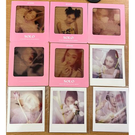 Card ảnh bo góc POLA JENNIE BLACKPINK Photobook SOLO chính hãng tổng