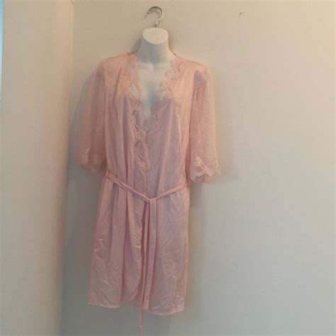 Sheer Lace Robe Vintage Pink Lingerie Sheer Unlined Gem