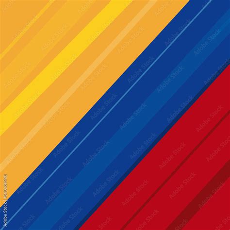 Colombian Flag Colors In Diagonal Position Yellow Blue And Red