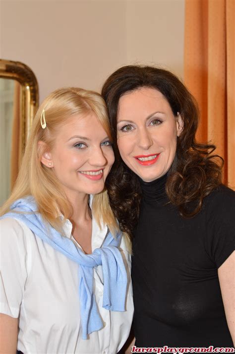 Sweet Blonde Cutie Playing With Naughty Lesbian Milf Lara Porn Pictures XXX Photos Sex Images