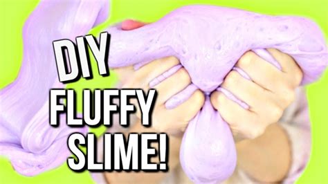 Diy How To Make Fluffy Slime Without Borax And Eye Contact Youtube