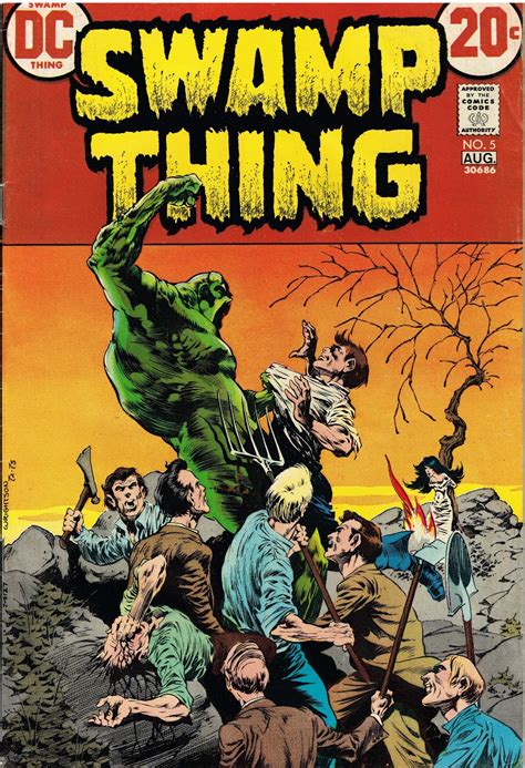 Cap N S Comics Swamp Thing Cover By Berni Wrightson