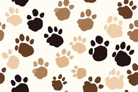 Paw print pattern backgrounds carnivora. | Premium Photo - rawpixel