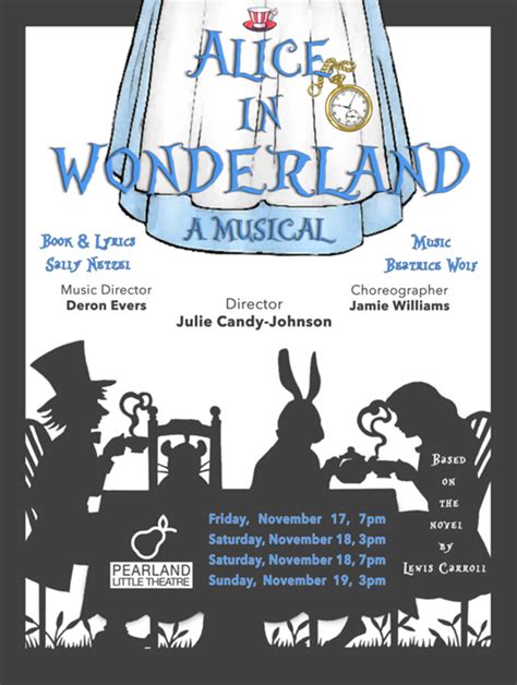 Alice in Wonderland at Pearland Little Theatre - Performances November ...