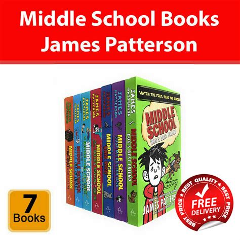 Middle School Series 7 Books Collection Set By James Patterson New Pack