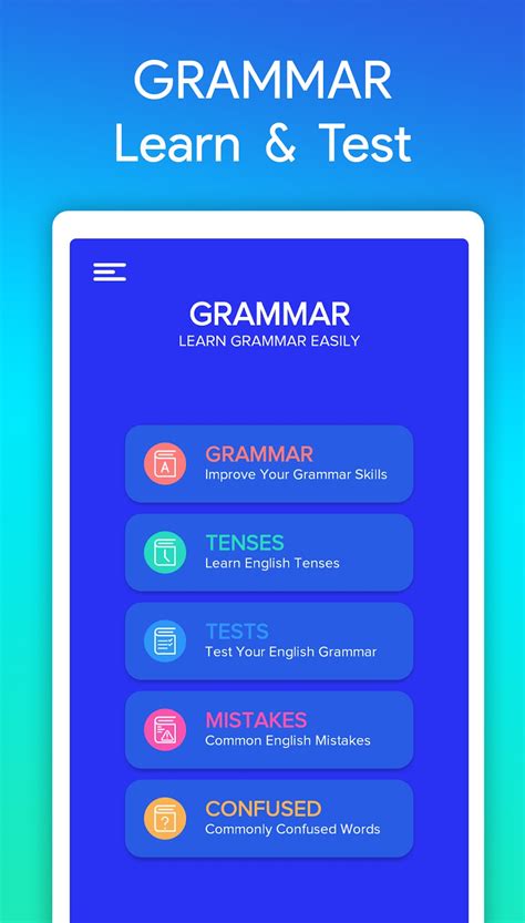 Android 용 English Grammar Learn Test APK 다운로드