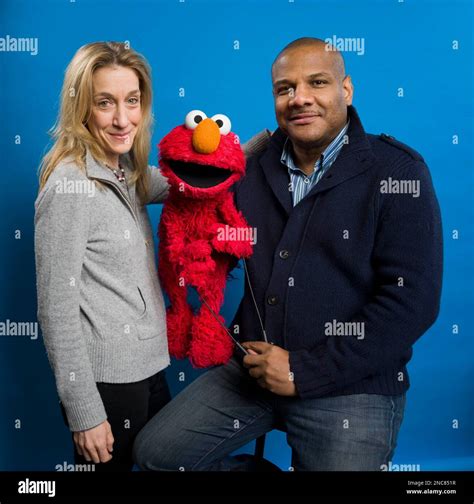 Left Constance Marks Elmo And Kevin Clash Of The Film Being Elmo A